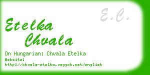 etelka chvala business card
